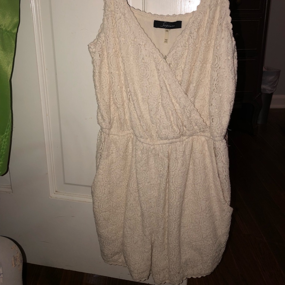 white lace romper